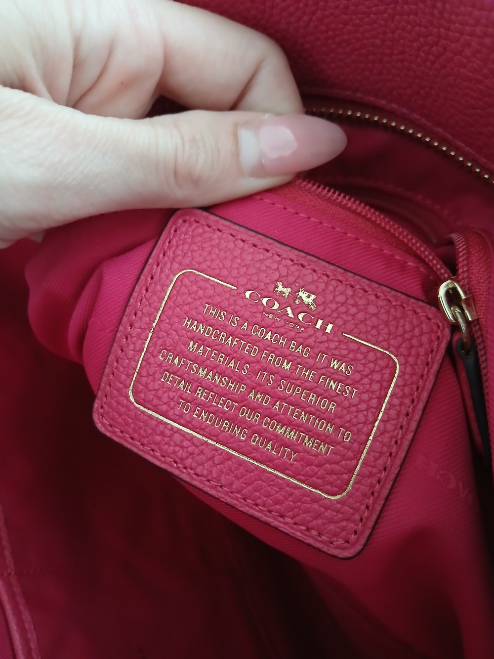 Coach Sophia Tote in Polished Pebble Leather - Style 36600 - Picture 4 of 10